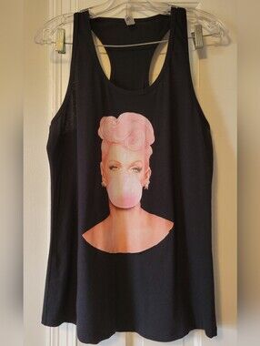 Pink Bubble Gum Racerback Tank